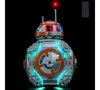 Kit d'Éclairage LED pour Lego 75452 BB-8 Astromech Droid - Lumières Personnalisées à Monter, Compatible avec ce Modèle (Modèle Non Inclus)(Version télécommande)