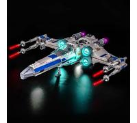 Kit d'Éclairage LED pour Lego 75460 New Republic X-Wing Starfighter - Alimenté USB Effet Lumineux Brillant, Luminaires DIY sans Soudure Facile à Installer (Modèle Non Inclus)