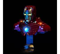 Kit d'Éclairage LED pour Lego 76327 Iron Man MK4 Bust - Lumières Personnalisées à Monter, Compatible avec ce Modèle (Modèle Non Inclus)