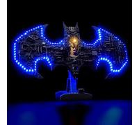 Kit d'Éclairage LED pour Lego 76330 Batman Logo - Alimenté USB Effet Lumineux Brillant, Luminaires DIY sans Soudure Facile à Installer (Modèle Non Inclus)
