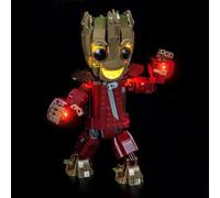 Kit d'Éclairage LED pour Lego 76341 Ravager Jumpsuit Groot - Lumières Personnalisées à Monter, Compatible avec ce Modèle (Modèle Non Inclus)