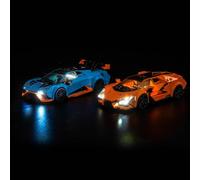 Kit d'Éclairage LED pour Lego 77238 Lamborghini Revuelto & Huracán STO - Lumières Personnalisées à Monter, Compatible avec ce Modèle (Modèle Non Inclus)