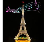 Kit d'éclairage LED pour Lego Architecture L'horizon de la Tour Eiffel (Aucun modèle), Version Musicale Kit d'éclairage de décoration pour Lego 10307 Modèle de Blocs de Construction