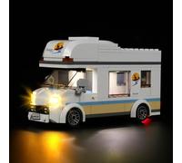 Kit d'éclairage LED pour Lego Holiday Camper Van 60283 (pas de Lego), kit d'éclairage décoratif pour Lego City, véhicules puissants, camping-cars, jouets créatifs