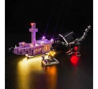 Kit d'Éclairage LED pour Lego Minecraft Le Dragon Ender et le Navire de Fin 21264 (Pas Lego) - Jouet Créatif
