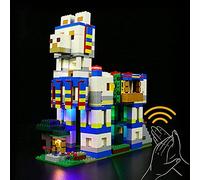 Kit d'Éclairage LED pour Lego Minecraft Le Village des Lamas - Ensemble à Commande Vocale (Modèle Non Inclus, Éclairage Uniquement)