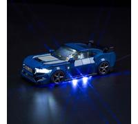 Kit d'éclairage LED pour Lego Speed Champions Ford Mustang Dark Horse Voiture de sport, kit d'éclairage décoratif pour jouet 76920 Ford Mustang Dark Horse Sports Car