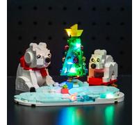 Kit d'Éclairage LED pour Lego Wintertime Polar Bears 40571 (Pas de Lego), Décoration de Noël, Jouet Créatif