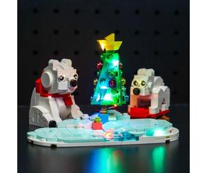 Kit d'Éclairage LED pour Lego Wintertime Polar Bears 40571 (Pas de Lego), Décoration de Noël, Jouet Créatif