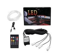 Kit d'Éclairage LED pour l'Intérieur de la Voiture - Contrôle par Application Éclairage Décoratif Automobile - Bande Lumineuse pour Voiture Kit D'Éclairage sous Tableau De Bord - pour Remorque