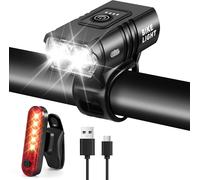 Kit D'éclairage Led Pour Vélo-Rechargeable Par Usb-Étanche Ipx6-Rechargeable Par Usb-Éclairage Avant Et Arrière