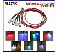 Kit d'éclairage LED RC phares pour 1/10 1/8 1/12 RC voiture camion chenille dérive voiture phare feu arrière TRAXXAS HSP HPI MN99 MN90 Wltoys 5mm 2BL