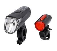 FISCHER FAHRRAD Kit d'éclairage de vélo TWIN-60/30/15 LED noir