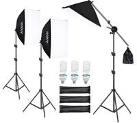 Kit d'éclairage photographique, boîte à lumière réglable, ampoule LED incluse, EU