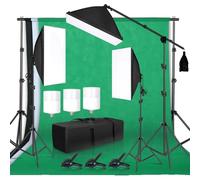 Kit d'éclairage photographique, cadre de support pour boîte à lumière, 3 pièces de fond, kit de studio photo 35