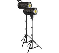 Kit d'éclairage photographique, température de couleur 3000-6000K, luminosité 18000LUX, trépied 2m 115W 2pcs