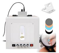 Kit D'éclairage pour Boîte à Lumière, Plateau Tournant électrique à 360°, Kit De Boîte à Lumière pour Bijoux Dorés Et Argentés, pour Petits Objets, Luminosité Réglable,20cm