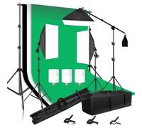 Kit d'éclairage pour la photographie, fonds d'écran Muslin pour la photographie, support de lumière pour boîte à lumière, kit de studio photo