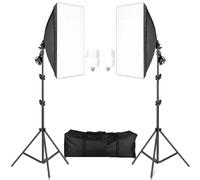 Kit d'éclairage pour la photographie, lumières softbox, éclairage continu, 2 pièces 30W