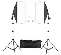 Kit d'éclairage pour la photographie, lumières softbox, éclairage continu, 2pcs 20W