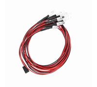 Kit d'éclairage RC, Lumières LED RC, Phare Arrière, 8 LED, Ensemble de Lumières LED Blanches et Rouges pour Voiture 1/10 RC, Camion, Chenille