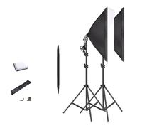Kit d'éclairage softbox pour studio photo, bras vidéo & YouTube, éclairage professionnel continu, kit 2