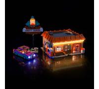 Kit d'éclairage télécommande compatible avec Lego The Simpson : Krusty Burger 10352 (sans modèle), kit d'éclairage LED compatible avec Lego The Simpson : Krusty Burger Creative Toy
