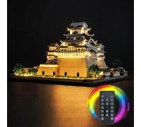 Kit d'éclairage télécommandé pour Lego 21060 Le château de Himeji (Pas Lego), Kit d'éclairage LED pour Lego Architecture Himeji Castle Cadeau créatif pour Adultes