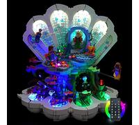 Kit d'éclairage télécommandé pour Lego Disney The Little Mermaid Royal Clamshell (modèle Non Lego), kit d'éclairage LED pour 43225 Princess Ariel Royal Shell Creative Toy Light