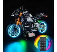Kit d'éclairage télécommandé pour moto Lego Yamaha MT-10 SP (pas Lego), kit d'éclairage LED pour moto Lego 42159 Technic Yamaha MT-10 SP, jouets créatifs pour adultes