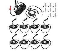 Kit d'éclairage Tout-Terrain Universel LED RVB Bluetooth 12 V - Contrôle par Application iOS Android, boîtier en Aluminium moulé sous Pression étanche IP68 (1 à 8)