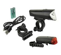 Fischer Bikes Kit d'éclairage LED vélo 85346 Lampe avant 50 Lux + feu arrière StVZO