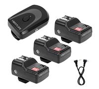 Kit déclencheur de flash sans fil 433 MHz 16 canaux avec 1 émetteur, 3 récepteurs, 1 câble de synchronisation pour déclencheur de flash sans fil Altura Photo