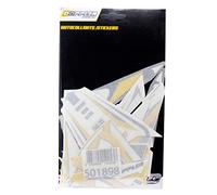 Kit deco/autocollant doppler adapt. derbi senda 11-18/rcr/smt -18 blanc/noir/jaune