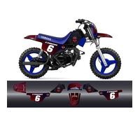 Kit Deco autocollant sticker pour moto cross YAMAHA PW 50 PW50 Dark Spider Man Spiderman par MXSPIRIT