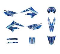 KIT DECO DERBI DRD 50 DE 2011 à 2017 GALAXIE Holographic (Bleu foncé)