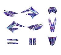 KIT DECO DERBI DRD 50 DE 2011 à 2017 GALAXIE Holographic (Violet)