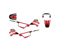 KIT DECO MOTO CROSS ADAPTABLE PW 50 FACTORY (Rouge)