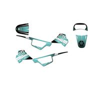 KIT DECO MOTO CROSS ADAPTABLE PW 50 FACTORY (Turquoise)