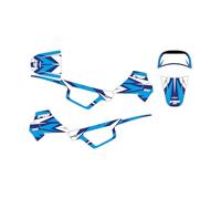 KIT DECO MOTO CROSS ADAPTABLE PW 50 FLOW (Bleu, Année : 1996 à Actuel)