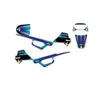 KIT DECO MOTO CROSS ADAPTABLE PW 50 HOSHI (Bleu)