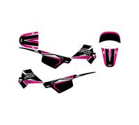 KIT DECO MOTO CROSS ADAPTABLE PW 50 KUMO (Rose, Année 1996 à Actuel)