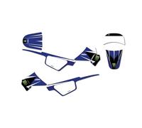 KIT DECO MOTO CROSS ADAPTABLE PW 50 REPLICA BLEU