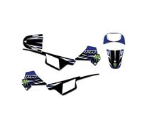 KIT DECO MOTO CROSS ADAPTABLE PW 50 TORY (Noir)