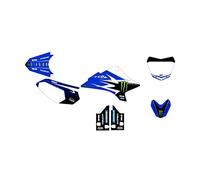 KIT Deco Moto Cross Adaptable Yam TTR 50 DE 2006 à 2023 Replica Bleu