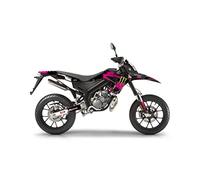 KIT DECO MOTO CROSS DERBI SENDA SM 50 DE 2018 à 2023 SPLASH ROSE