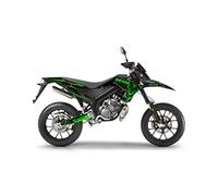 KIT DECO MOTO CROSS DERBI SENDA SM 50 DE 2018 à 2023 TRANTOR VERT