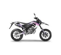 KIT DECO MOTO CROSS DERBI SENDA X-TREME 50 SM DE 2018 à 2023 NEON BLANC