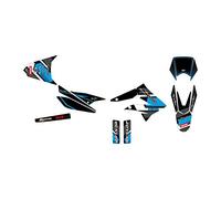 KIT DECO MOTO CROSS DERBI X-TREME 50 DE 2010 à 2017 COMICS BLEU
