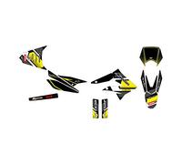 KIT DECO MOTO CROSS DERBI X-TREME 50 DE 2010 à 2017 COMICS JAUNE